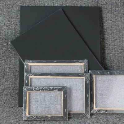 Square Black Blank Canvas  For Watercolor Oil Acrylic Painting Painting Art Supplies
