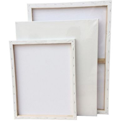 White Blank Square Stretched Canvas DIY Crafts Art Supplies