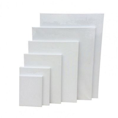 White Canvas Watercolor Cloth Frame DIY Painting Frame Canvas Blank Cotton Fabric Plain Painting for Artworks