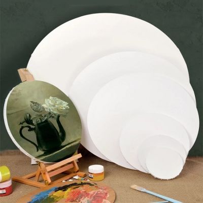 6/8/12/16 inch round canvas acrylic primer oil painting panel art student student painter