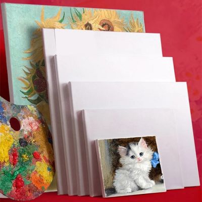 white cotton blank square artist canvas as canvas oil painting