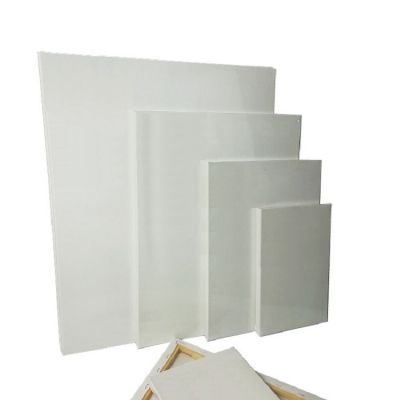 Hot Wholesale pure Cotton Stretched Artist Canvas for painting with frame 40x50cm