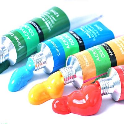 quality bulk artist kids 12ml art acrylic colour paints set for painting