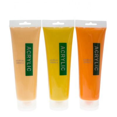 300ml non-toxic fluorescent acrylic color paint for kids