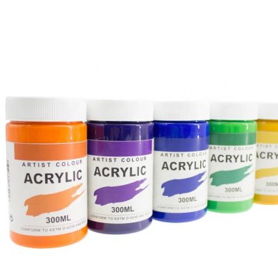 professional bulk 300ml artist kids acrylic paint colour set for painting