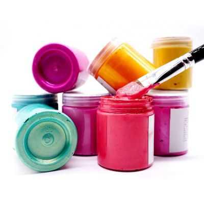 wholesale cheap 45ml artist kids acrylic metallic colour paint set for art