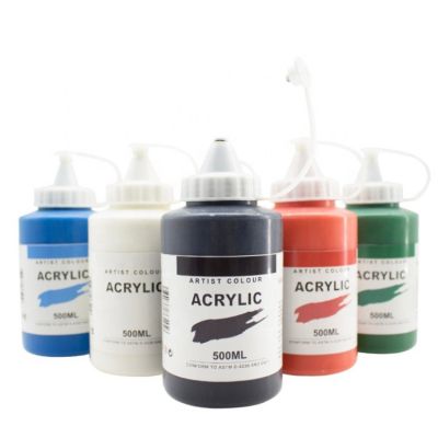 non-toxic 500ml artist acrylic colour paint for canvas