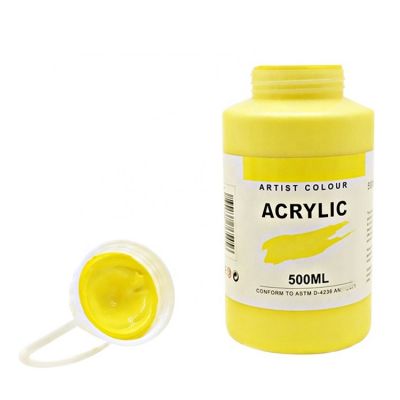 High quality custom logo professional 500ml bottle artist acrylic paints set