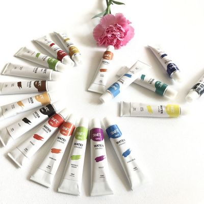 12pcs professional quality artist washable liquid watercolour paint set for children