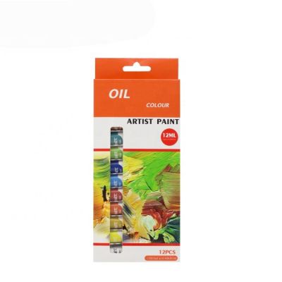 12 colors 12ml artist oil color paint set for kids
