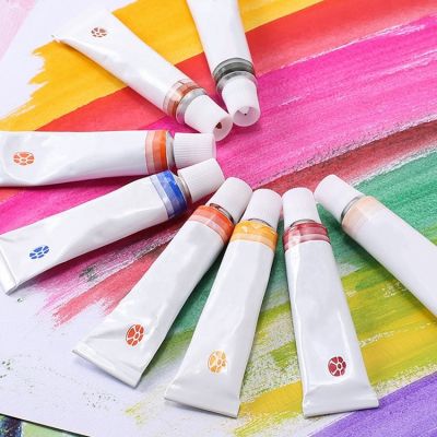 Factory direct price non-toxic 18 colors 12ml kids gouache paints set