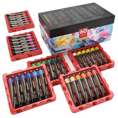 22 ml 60 color Non-toxic art kids Acrylic Paint Set