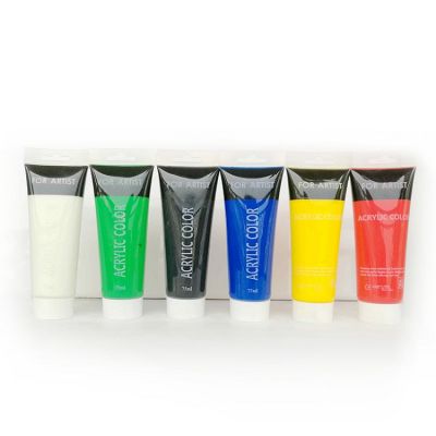 Bulk Wholesale Art Supplies Waterproof Acrylic Paints 2.5 OZ. Soft Tubes