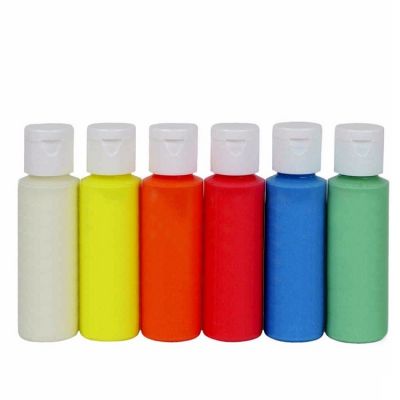 2 Oz Neon UV Blacklight Reactive Fabric Paint Set