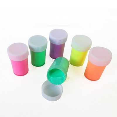 6 UV Black Light Fluorescent Luminous Acrylic Paint 20ML Jars