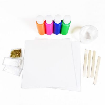 4 Colors Pre Mixed High Flow Pouring Acrylic Paint Set