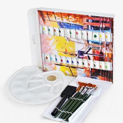 Best Seller 24 Complete Acrylic Paint Set With Brushes