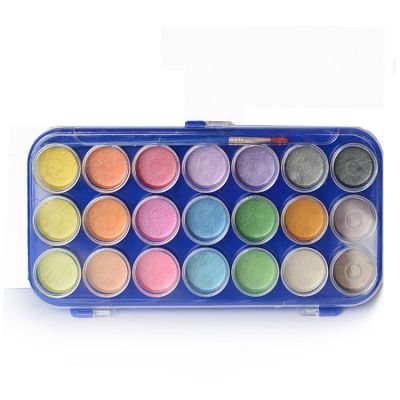 21 Assorted Colors Metallic Watercolor Paint Set