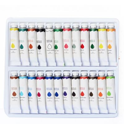 Multipurpose Use 24x12ml Concentrated Acrylic Paint Set