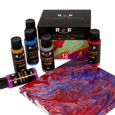 NEW pouring paint High Flow Fluid Acrylic Paint Liquid Acrylic Paint Fluid Painting