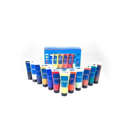 75ml 12 pcs tube artist acrylic color paint set kit