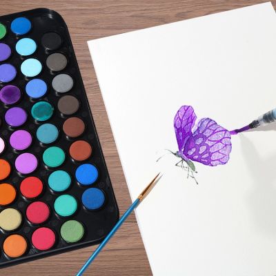 Hot sell Solid Watercolor Paint Set With Watercolor Paint Brush For Art Supplies