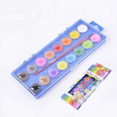 16 Colors Non-Toxic Watercolour Paint Solid Cake Powder Watercolor Paint Set