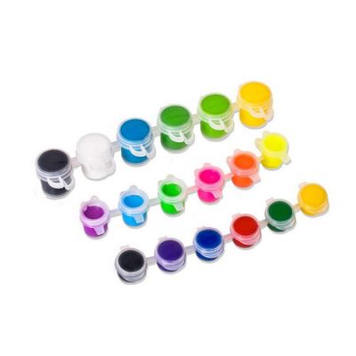 6 Strip 6 Colors Non Toxic Acrylic Color Paint 3 ML 5ML Eco Friendly Acrylic Paint