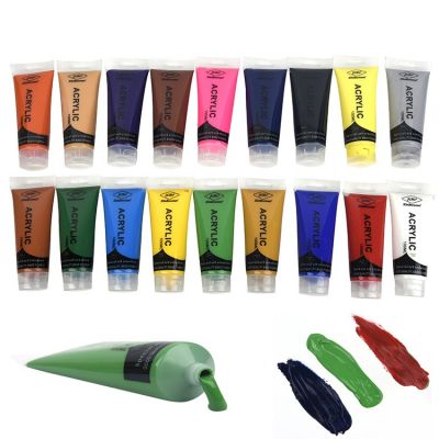Professional 100 ML Plastic Tube Different Color Non-toxic Acrylic Paint For Art Painting Fabric Drawing