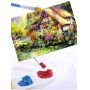 New Arrival Professional Non-Toxic 12 Colors 12ML Acrylic Colour Paint Set With 3 Brush And 1 Palette