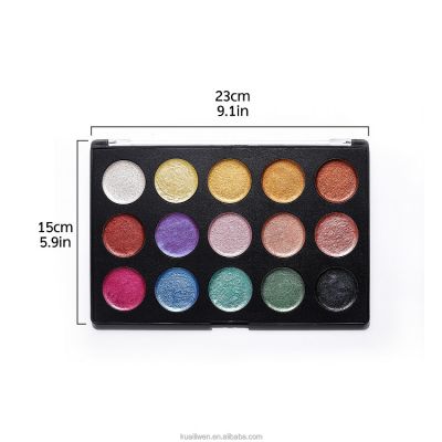 6/8/9/15/24 Metallic Colors Watercolor Drawing Painting Pigment Travel Paints Set in TIN BOX PACKING