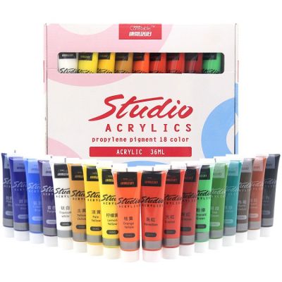 Factory Direct Sale 18 Colors 36ml Color Acrylic Paint Set