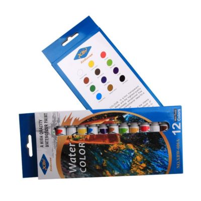 Factory Sale Watercolour Professional Art Supplies Color Box 12 Color Painting Water Color Paint Set