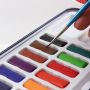 Superior 18/25/33/42 Solid Watercolor Paint Set With Water Brush Pen Travel Water Color Pigment With Tin Box And Paper Box
