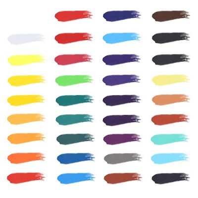 12/18/24/36 vivid neon metallic colors in pocket box with metal ring and bonus watercolor brush perfect for student kid beginner