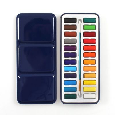 Quality Wholesale 12/24/36/48 Colors Watercolor Paints Solid Kit for Drawing/Painting