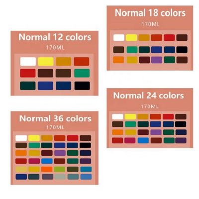 High Quality Eco Friendly Acrylic Paint Set 12/24 Professional Private Label Acrylic Paint For Artist