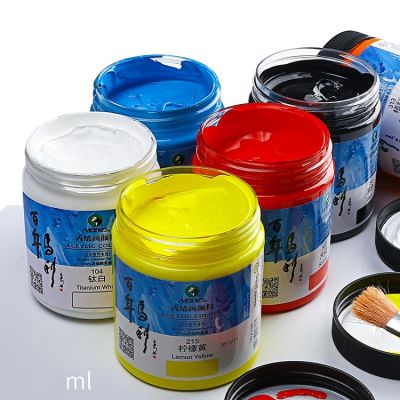 100/300/500ml best selling assorted colors barrel art oil/acrylic paint set for canvas/wood/glass/ceramic/fabric