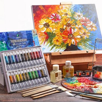 Art Supplies High Quality Professional Artist Acrylic Paint Set For Canvas Wood Ceramic And Fabric Painting