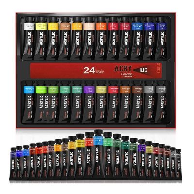 12ml tube paint acrylic paints rich pigment golden acrylic paitnt for canvas, wood, outdoor acrylic paint