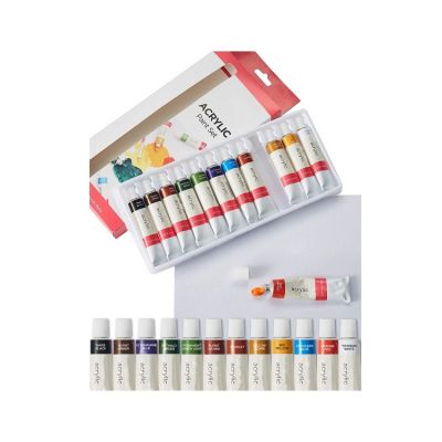 china acrylic paints 12ml 12pcs acrylic paint high quality and non-toxic kids acrylic paint set