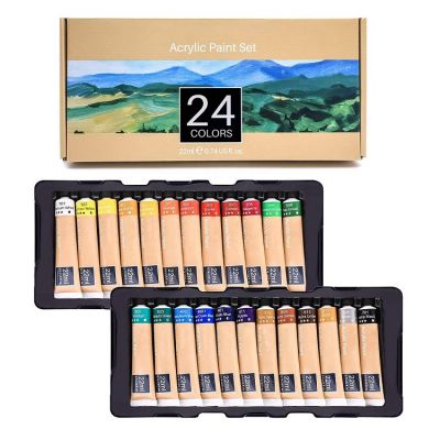 acrylic paint set 24 non-toxic acrylic paint color 22ml paint set acrylic for art