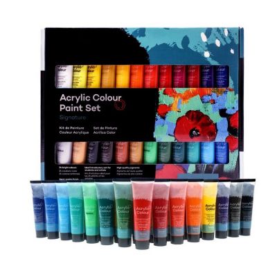 36ml acrylic paint 24 color acrylic paint for wood, canvas, fabric, leather