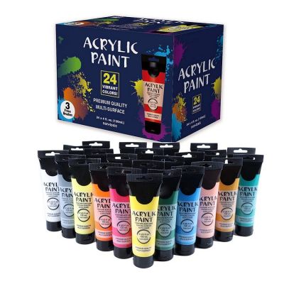 professional acrylic paint 24*120ml paint colour tube high quality golden artists paints for artist