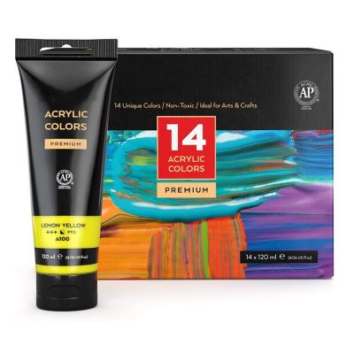 art rangers acrylic paint non toxic 14colors 120ml professional acrylic artist paint