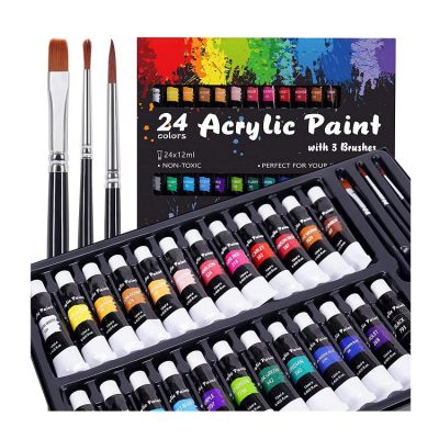 studio acrylic paint 24 paint wholesale non-toxic custom acrylic paint for artist
