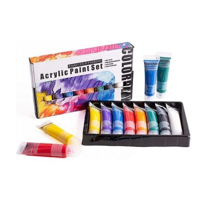 acrylic paint wholesale 8*60ml non toxic paint for Adults & Kids