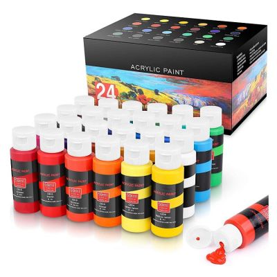 59ml Professional 24 acrylic paint colors diy acrylic kids paint sets
