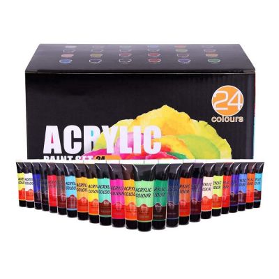 acrylic professional painting artists acrylic paint art ranger 24colors 30ml for canvas, wood, fabric