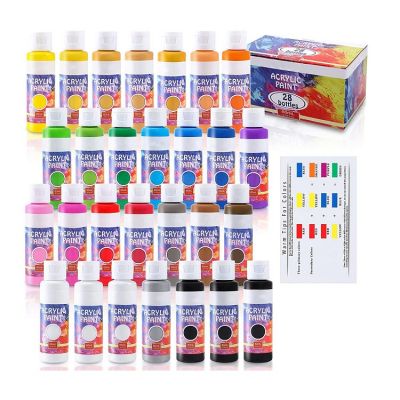 28 artist colors artist acrylic paint painting set high quality and non-toxic for artist color paint set acrylic
